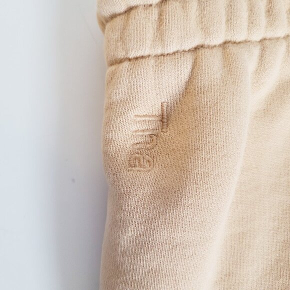 Aritzia TNA CozyAF Fleece Beige Tan High Waist Shorts - Size S - Picture 3 of 10